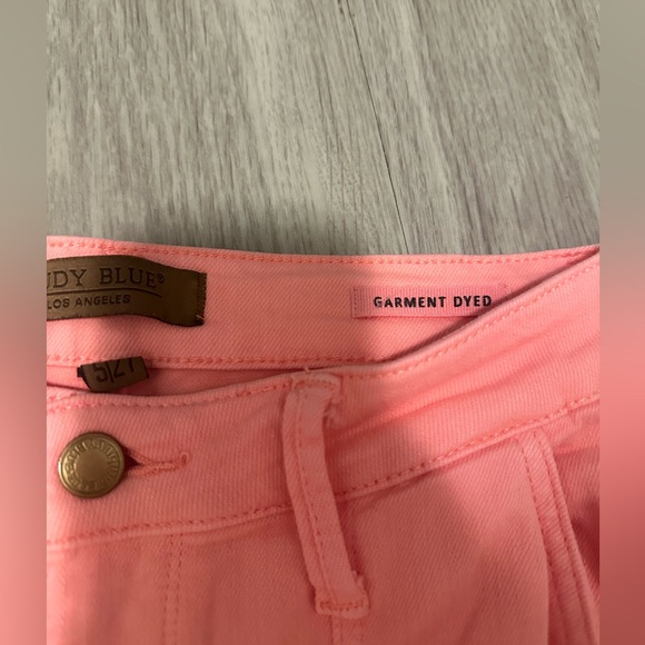 Judy Blue Pink Straight Leg Women's Cargo Jeans Size 5/27 - Picture 7 of 9